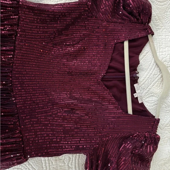 IVY City Clara Elegant Purple Sequin Dress - Picture 7 of 7